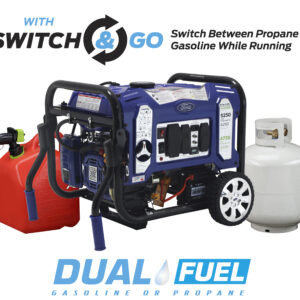 Generador Portátil Dual Fuel FORD de 5,250 Watts con Arranque Inalámbrico